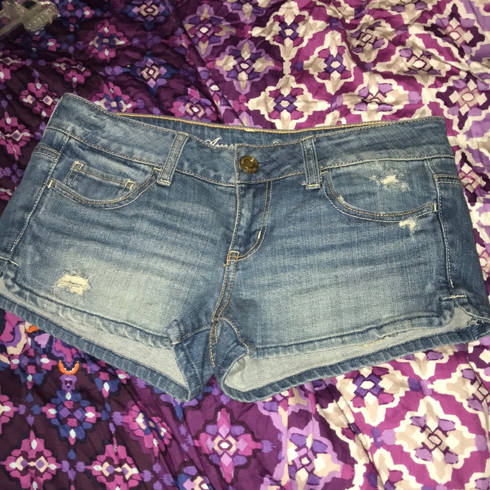 American Eagle Ripped Jean Shorts